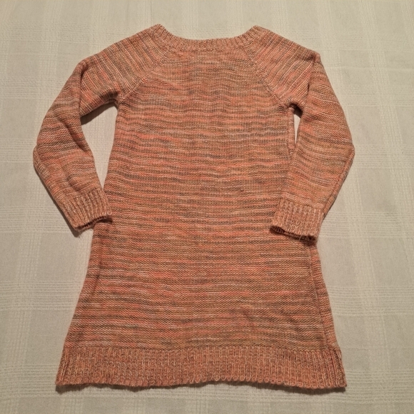 Crazy 8 girls size 5/6 knit dress, orange, tan, white not scratchy - Picture 4 of 4